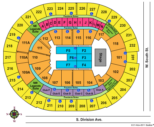 Kia Center Roger Waters Seating Chart