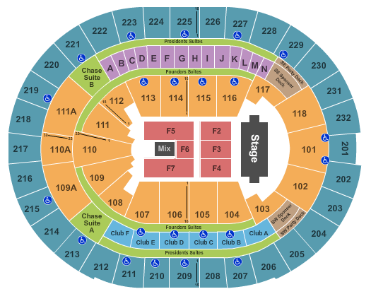 Kia Center TSO Seating Chart