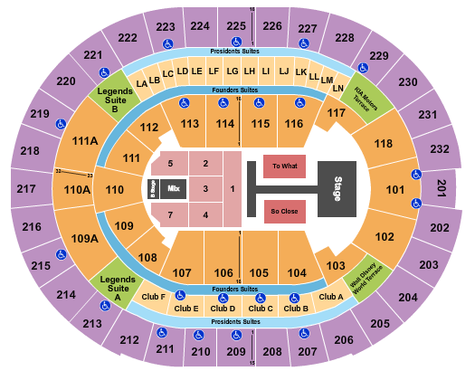 Kia Center Tate McRae Seating Chart