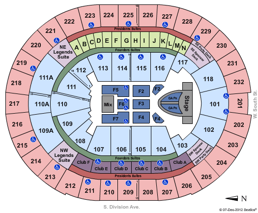 Kia Center Taylor Swift Seating Chart
