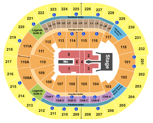 Kia Center Tim McGraw 2023 Seating Chart