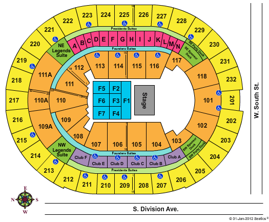 Kia Center Tom Petty Seating Chart