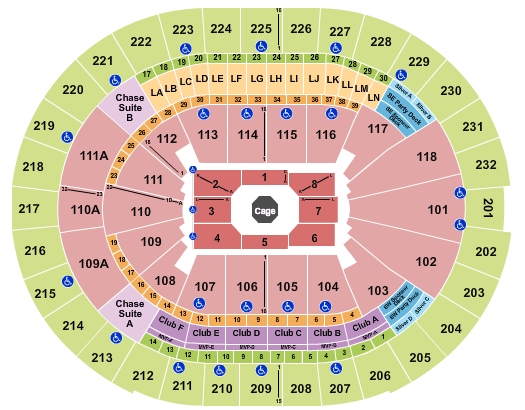 Kia Center UFC Seating Chart