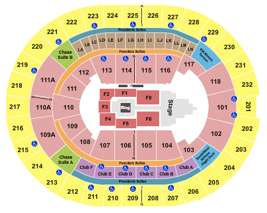 Kia Center WWE 2 Seating Chart