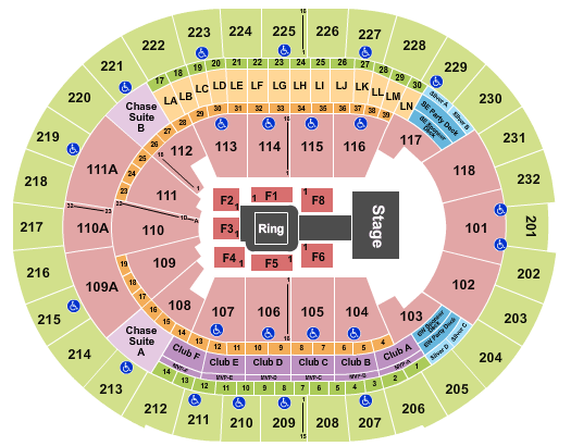 Amway Center Detailed Seating Chart