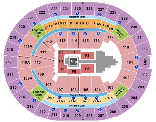 Kia Center WWE Seating Chart