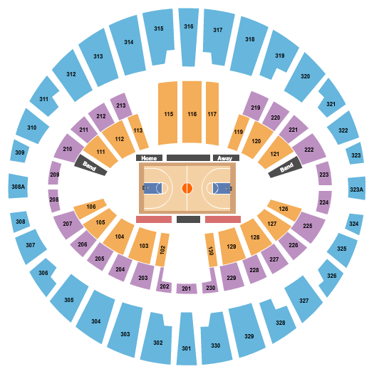 The Anaheim Arena At The Anaheim Convention Center Basketball Seating Chart