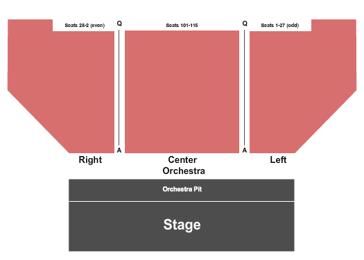 Anderson Theatre End Stage Seating Chart