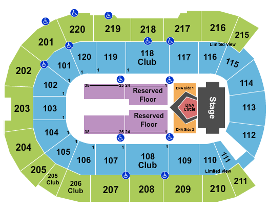Angel of the Winds Arena Backstreet Boys Seating Chart