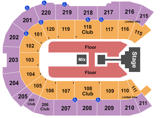 Angel of the Winds Arena casting crowns 2 Seating Chart