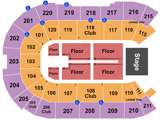 Spokane Arena Star Theatre Seating Chart