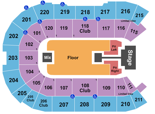 Angel of the Winds Arena Chris Tomlin Seating Chart