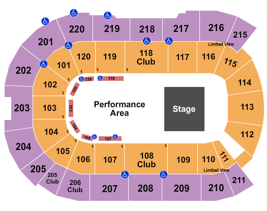 Angel of the Winds Arena Cirque Crystal Seating Chart