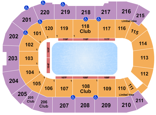 Angel of the Winds Arena Disney On Ice-1 Seating Chart