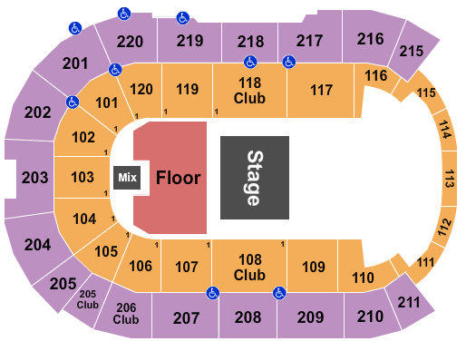 Angel of the Winds Arena Halfhouse 3 Seating Chart