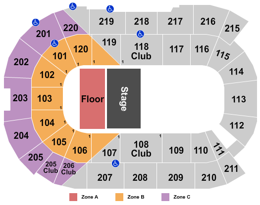 Angels Of The Wind Arena Seating Chart
