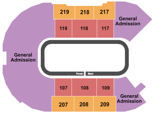 Angel of the Winds Arena Monster Trucks Seating Chart