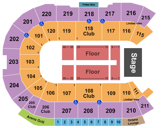 Angel of the Winds Arena R Kelly Seating Chart