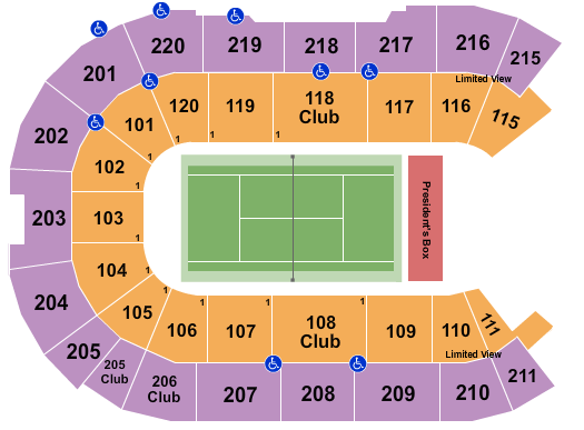 Angel of the Winds Arena Tennis Seating Chart