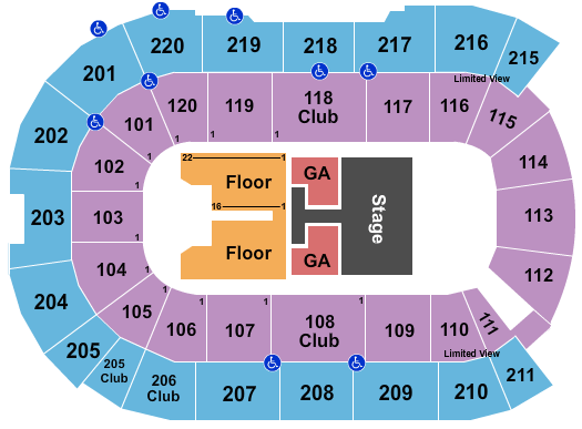 Angel of the Winds Arena Toby Keith Seating Chart