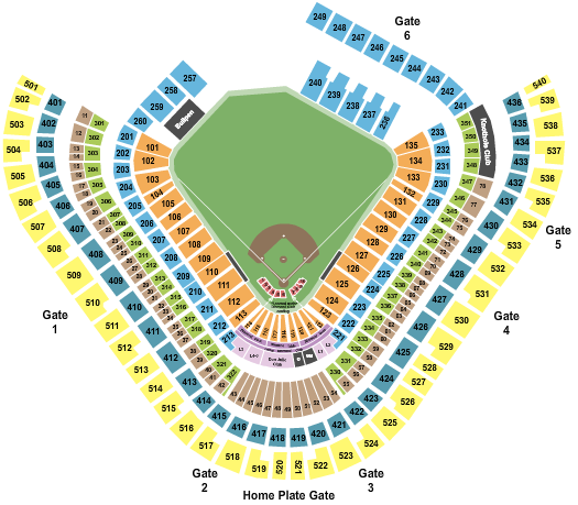 Angel Stadium Seating Chart And Maps Anaheim