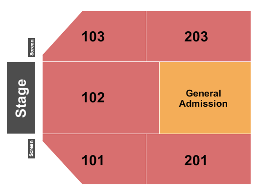 Anheuser-Busch Brewery Endstage/GA Seating Chart