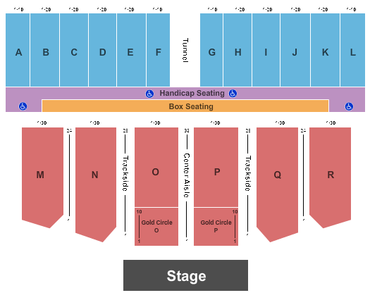 AV Fair & Event Center End Stage Seating Chart