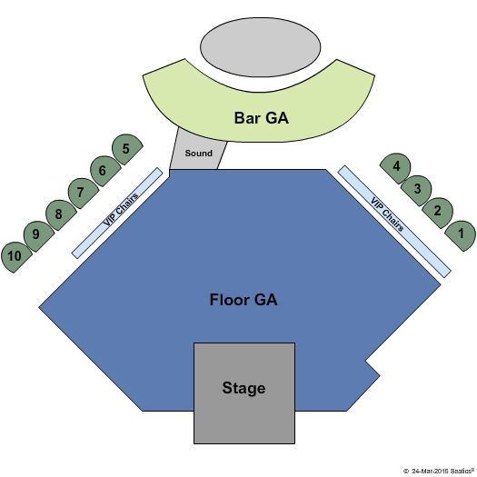 Anthem - Hard Rock Hotel & Casino End Stage Seating Chart