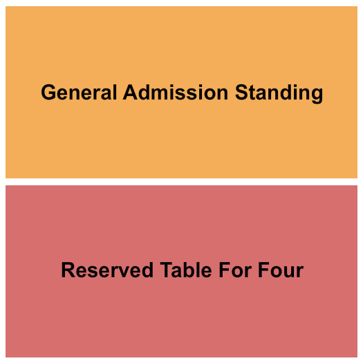 Antone's Nightclub GA & Table For Four Seating Chart