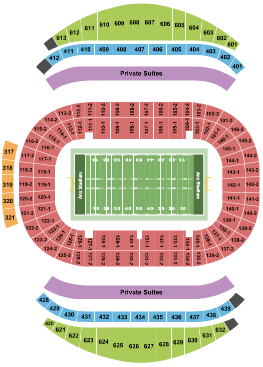 Accor Stadium 2016 College Football Seating Chart