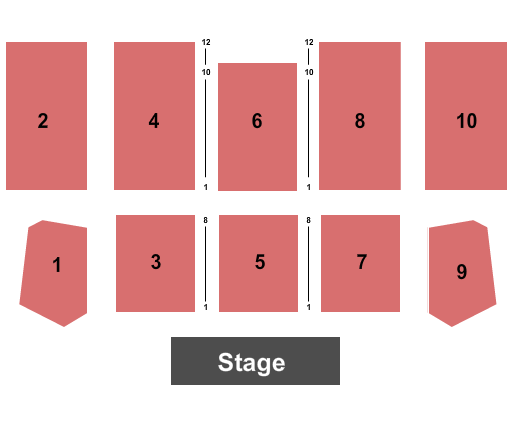 Apache Casino Hotel EndStage 2 Seating Chart