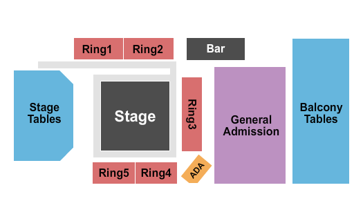 Kings Hall at Apex Art and Culture Center MMA Seating Chart