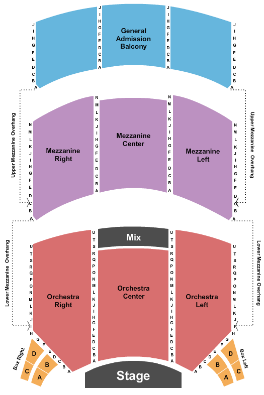 Mainstage at Apollo Theater - New York Endstage RSV - GA Balc Seating Chart