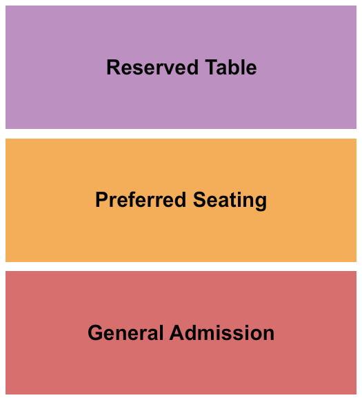 Apopka Amphitheater GA/Preferred/Table Seating Chart