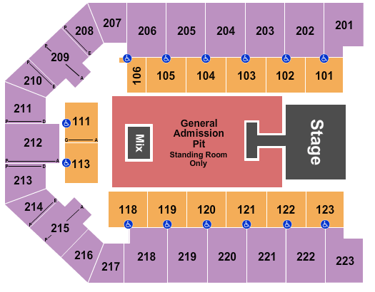 East Ky Expo Seating Chart