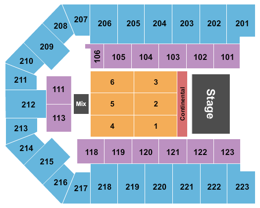 Appalachian Wireless Arena Comedy Seating Chart