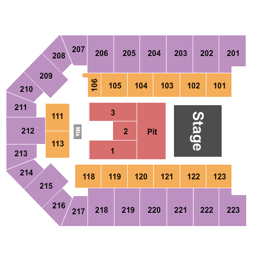 Appalachian Wireless Arena Endstage Pit Seating Chart