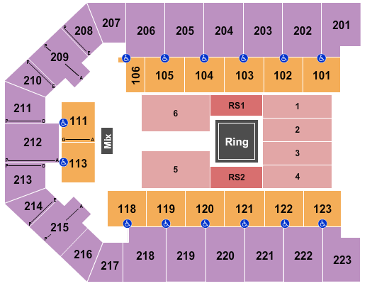 Appalachian Wireless Arena Wrestling 2 Seating Chart