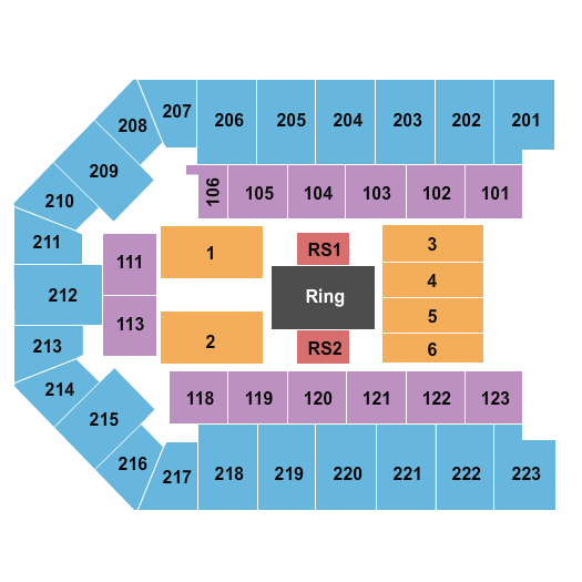 Appalachian Wireless Arena Wrestling Seating Chart