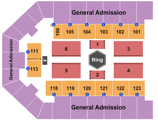 Appalachian Wireless Arena Wrestling Seating Chart