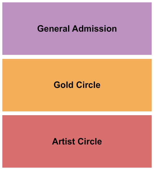 Arbor Road Church Artist/Gold Circle & GA Seating Chart