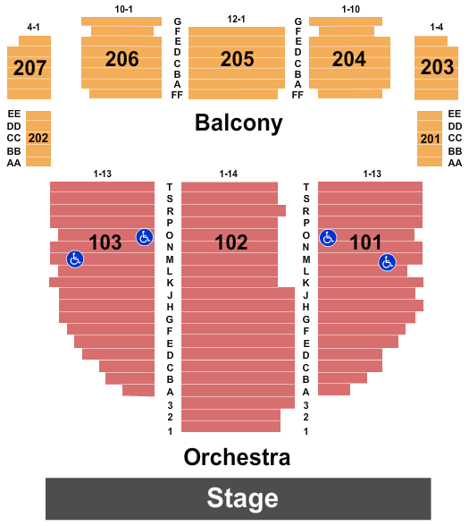Arcadia Theater Seating Chart