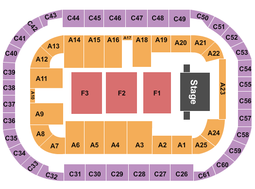 Arena At Ford Idaho Center End Stage Seating Chart