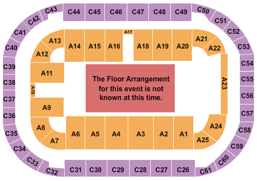 Arena At Ford Idaho Center Generic Floor Seating Chart