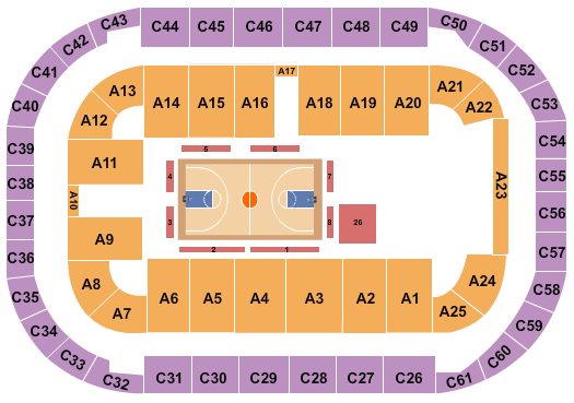 Arena At Ford Idaho Center Harlem Globetrotters Seating Chart