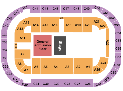 Arena At Ford Idaho Center Justin Moore Seating Chart
