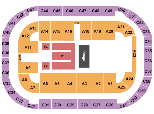 Arena At Ford Idaho Center Los Tigres del Norte Seating Chart
