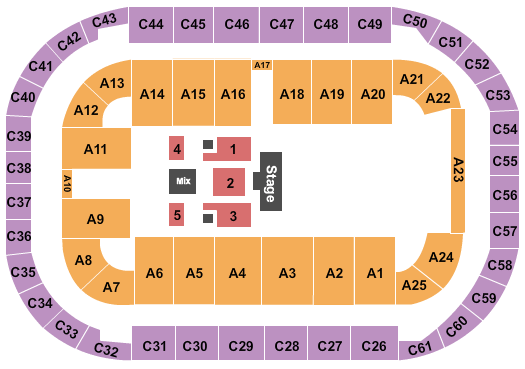Arena At Ford Idaho Center The Roadshow Seating Chart