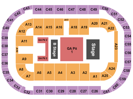 Arena At Ford Idaho Center Thomas Rhett Seating Chart