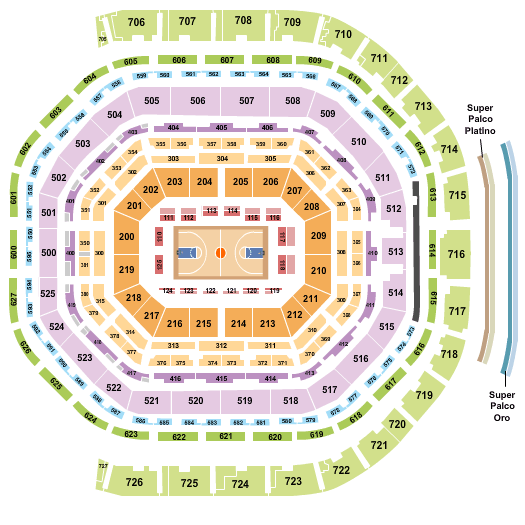 Arena Ciudad de Mexico Basketball Seating Chart